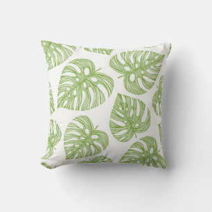 Cojín Decorativo Patrón de moda tropical sin soldadura con palma ex