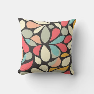 Cojín Decorativo Patrón de moda vintage floral brillante