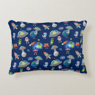 Cojín Decorativo Patrón de monstruos alienígenas modernos lindos pa