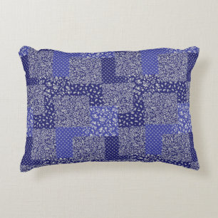 Cojín Decorativo Patrón de mosaico Chintz sombras de punto de polka