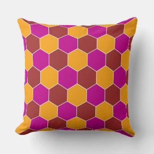 Cojín Decorativo Patrón de mosaico de Hexagons decorativos #10