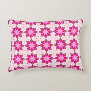 Cojín Decorativo Patrón de mosaico de pétalo rosa