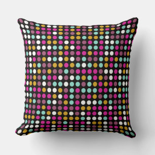 Cojín Decorativo Patrón de mosaico de punto de polka de moda #5