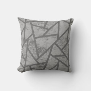 Cojín Decorativo Patrón de mosaico gris