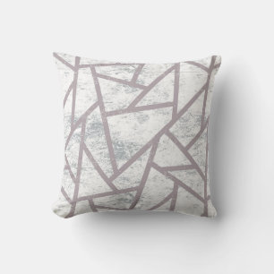 Cojín Decorativo Patrón de mosaico gris pálido