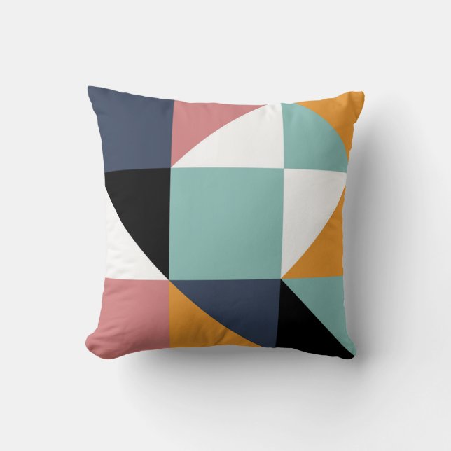 Cojín Decorativo Patrón de mosaico hidráulico (Anverso)