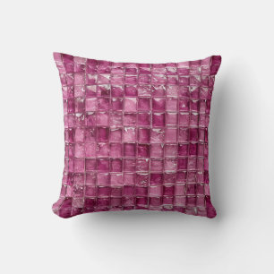 Cojín Decorativo Patrón de mosaico rosa