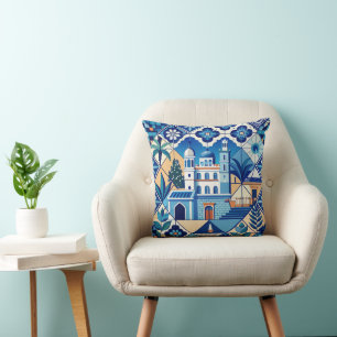Cojín Decorativo Patrón de mosaicos de Azulejo