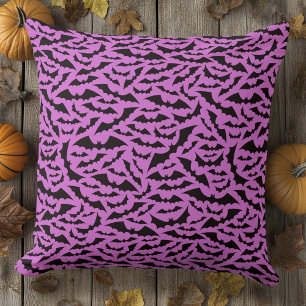 Cojín Decorativo Patrón de murciélago negro Halloween