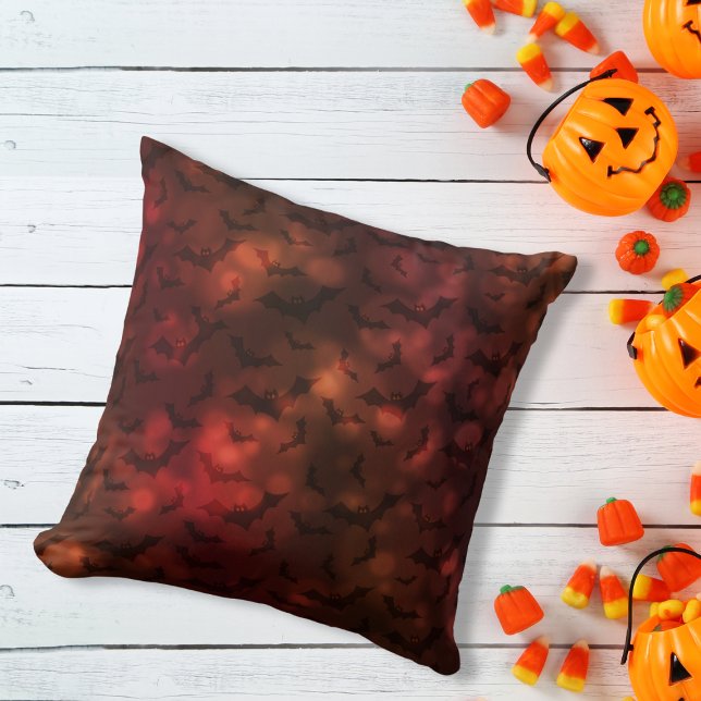 Cojín Decorativo Patrón de murciélagos de Halloween (Subido por el creador)