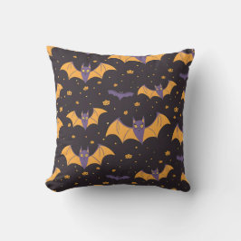 Cojín Decorativo Patrón de murciélagos recortados