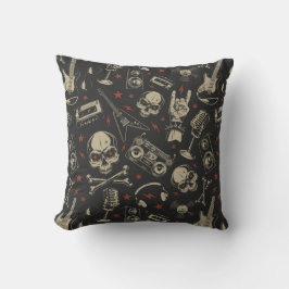 Cojín Decorativo Patrón de música rock