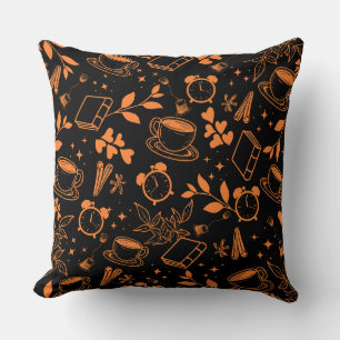Cojín Decorativo patrón de naranja rústico vintage moderno amante d