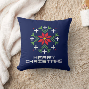 Cojín Decorativo Patrón de navidad 6