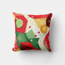 Cojín Decorativo Patrón de Navidades abstractos