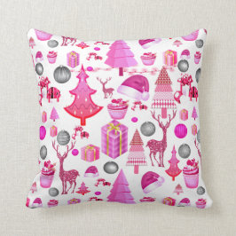 Cojín Decorativo Patrón de Navidades de corte