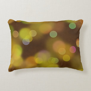 Cojín Decorativo Patrón de Navidades dorados en Fawn Brown