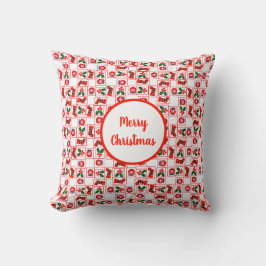 Cojín Decorativo Patrón de Navidades festivos