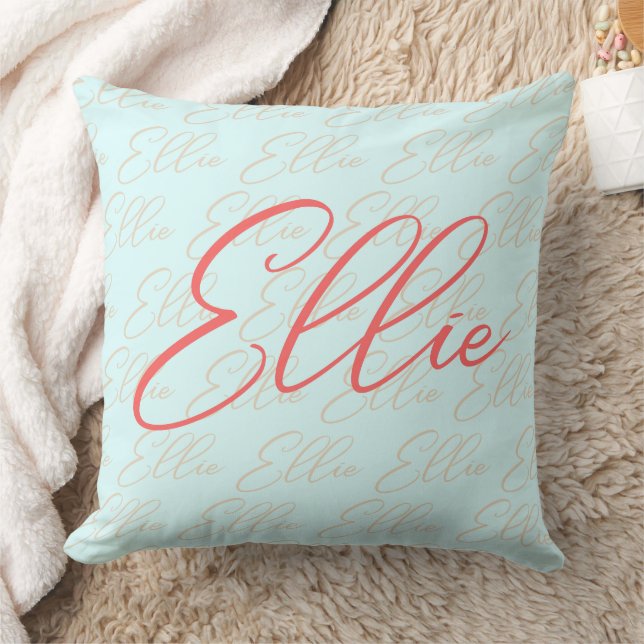 Cojín Decorativo Patrón de nombres repetitivos de elite (Manta)