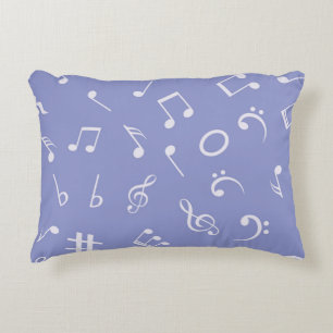 Cojín Decorativo Patrón de notas musicales