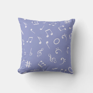 Cojín Decorativo Patrón de notas musicales