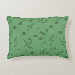 Cojín Decorativo Patrón de notas musicales
