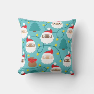 Cojín Decorativo Patrón de notificaciones Santa