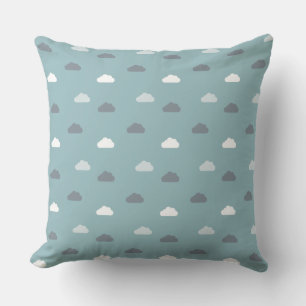 Cojín Decorativo Patrón de nubes de días azules