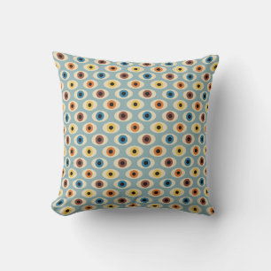 Cojín Decorativo Patrón de ojos retro