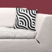 Patrón de onda blanca étnica negro