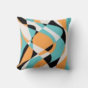 Cojín Decorativo Patrón de ondas abstractas sin inconvenientes. Ma