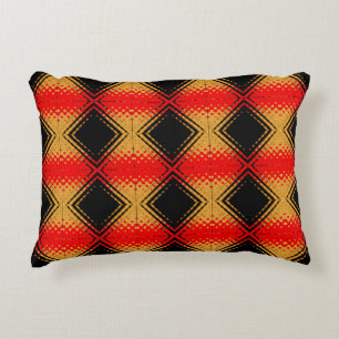 Cojín Decorativo Patrón de oro negro retro ruso