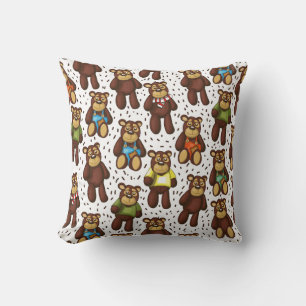 Cojín Decorativo Patrón de osito de peluche