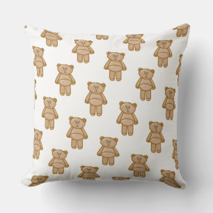Cojín Decorativo Patrón de osito de peluche lindo