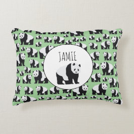 Cojín Decorativo Patrón De Oso De Panda Cuta