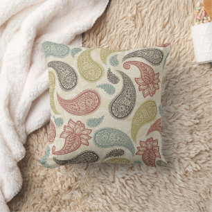 Cojín Decorativo Patrón de Paisley