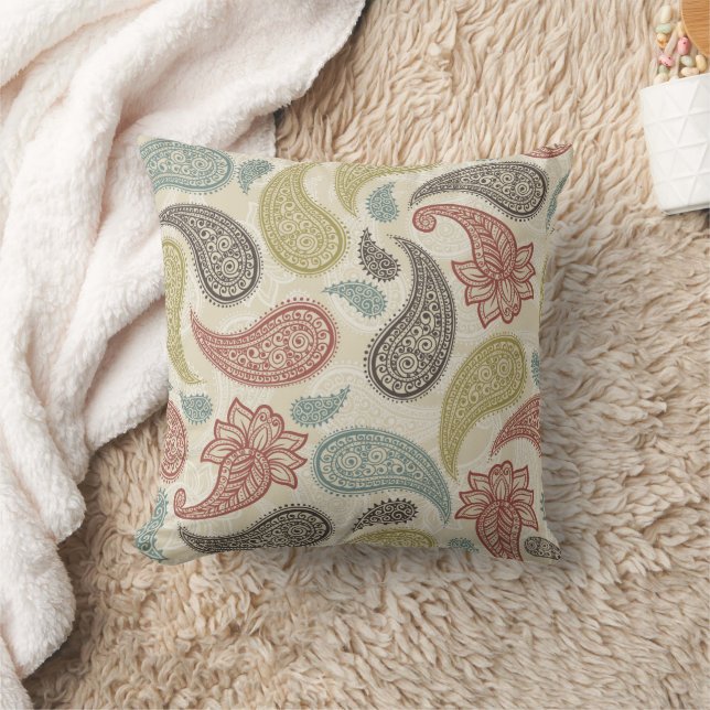 Cojín Decorativo Patrón de Paisley (Manta)