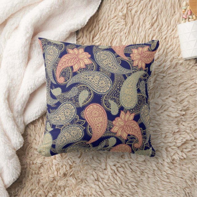 Cojín Decorativo Patrón de Paisley (Manta)