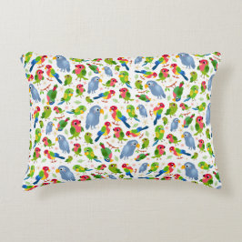 Cojín Decorativo Patrón de pájaros de época, patrón de paracaídas c