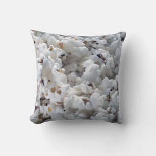 Cojín Decorativo Patrón de palomitas blancas