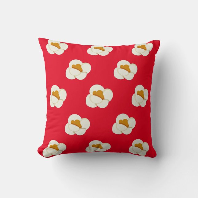 Cojín Decorativo Patrón de palomitas de maíz (Anverso)