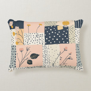 Cojín Decorativo Patrón de parchwork floral vintage - Pastel (5)