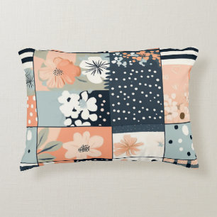 Cojín Decorativo Patrón de parchwork floral vintage - Pastel (8)