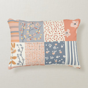 Cojín Decorativo Patrón de parchwork floral vintage - Pastel (9)