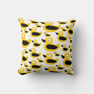 Cojín Decorativo Patrón de pato amarillo lindo