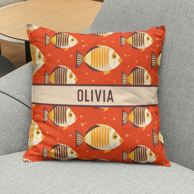 Cojín Decorativo Patrón de peces tropicales (Subido por el creador)