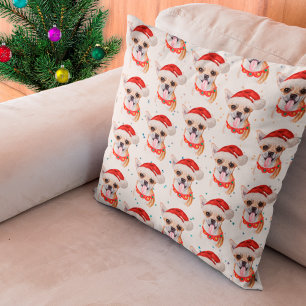 Cojín Decorativo Patrón de perro de acuarela de raza Chihuahua Navi