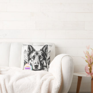 Cojín Decorativo patrón de perro pastor de rebaño