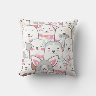 Cojín Decorativo Patrón de perros pequeños