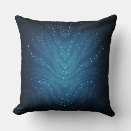 Cojín Decorativo Patrón de piel alienígena azul bioluminiscente - A